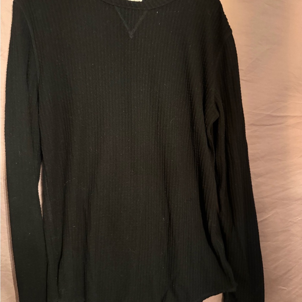 Urban Outfitters Black Ribbed Knit Top